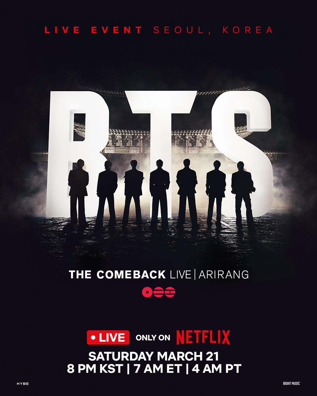 BTS the Comeback Live: Arirang
