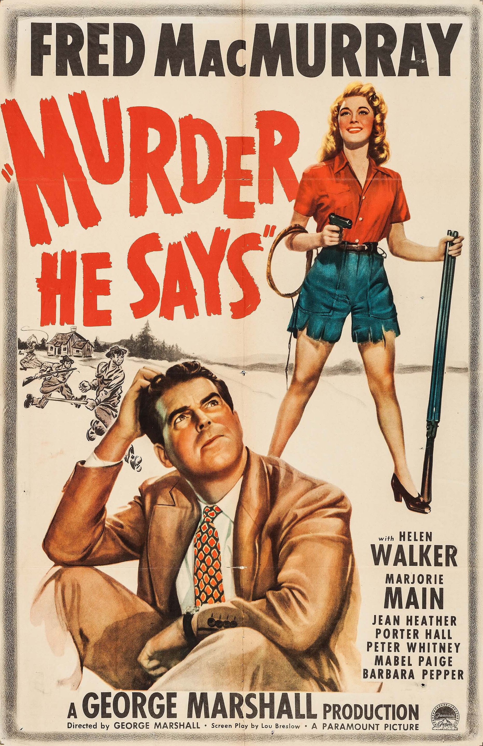 Murder, He Says
